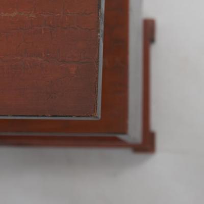 Mikko Nupponen Art Deco Side Table in Black Red Mikko Nupponen Lahti Finland 1930s