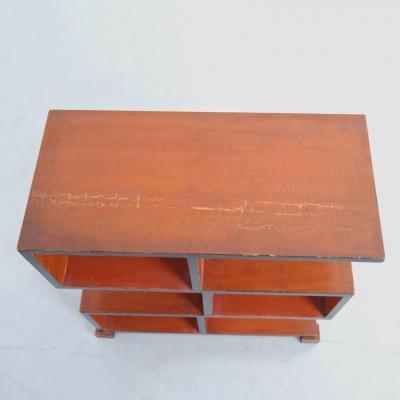 Mikko Nupponen Art Deco Side Table in Black Red Mikko Nupponen Lahti Finland 1930s