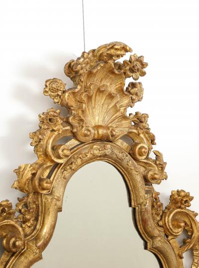 Milanese Rococo Period Carved and Gilded Mirror Italy circa 1750