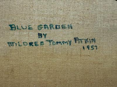 Mildred Tommy Mrs Fisher Winston Atkin Mildred Tommy Atkin Mid century Floral Abstract Painting