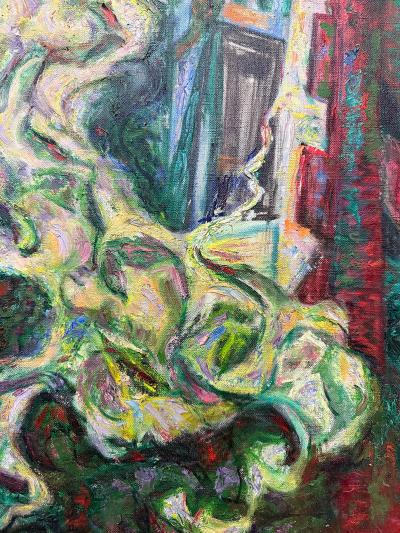 Mildred Tommy Mrs Fisher Winston Atkin Mildred Tommy Atkin Mid century Painting Abstract Expressionist