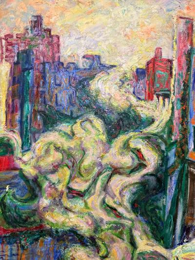 Mildred Tommy Mrs Fisher Winston Atkin Mildred Tommy Atkin Mid century Painting Abstract Expressionist