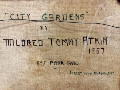 Mildred Tommy Mrs Fisher Winston Atkin Mildred Tommy Atkin Mid century Painting Abstract Expressionist