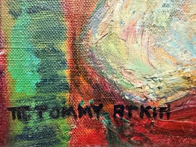 Mildred Tommy Mrs Fisher Winston Atkin Mildred Tommy Atkin Mid century Painting Abstract Expressionist