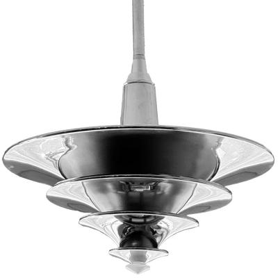Miller Lamp Company Streamline Art Deco Multi Tiered Pendant Light by The Miller Lamp Company