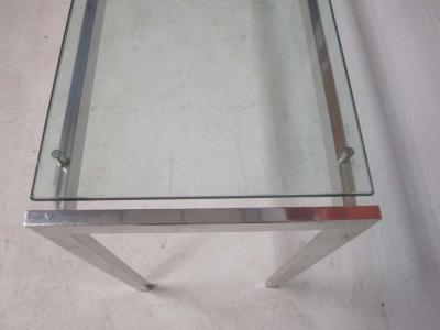 Milo Baughman 1970s Polished Aluminum Long Mid Century Modern Console Table