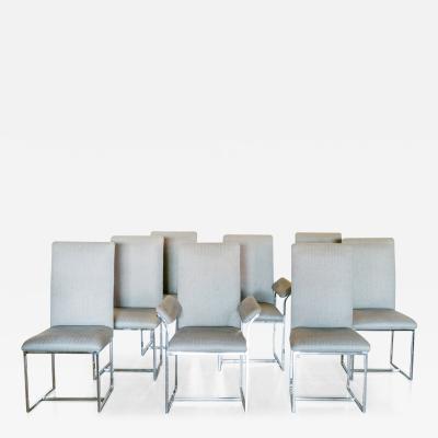 Milo Baughman A Set of Eight Dining Chairs by Milo Baughman 1970s