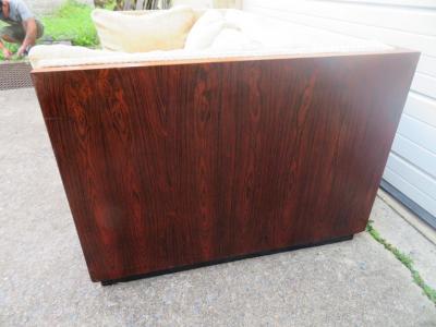Milo Baughman Amazing Milo Baughman Rosewood Case Loveseat Sofa Settee Mid Century Modern