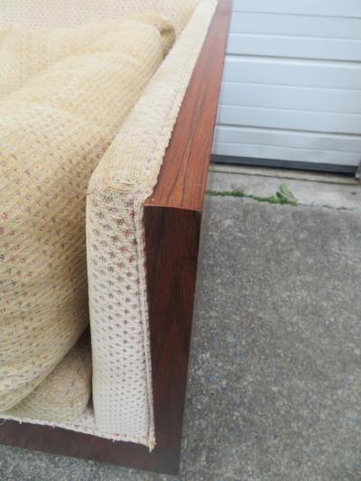 Milo Baughman Amazing Milo Baughman Rosewood Case Loveseat Sofa Settee Mid Century Modern