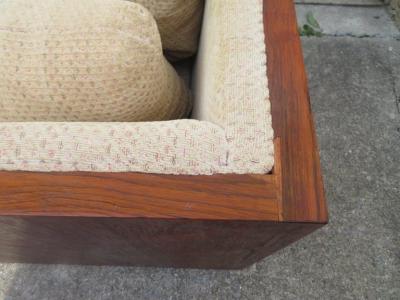 Milo Baughman Amazing Milo Baughman Rosewood Case Loveseat Sofa Settee Mid Century Modern