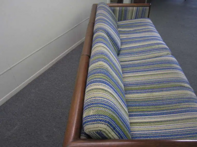 Milo Baughman Amazing Milo Baughman Style Walnut Sofa Mid century Danish Modern