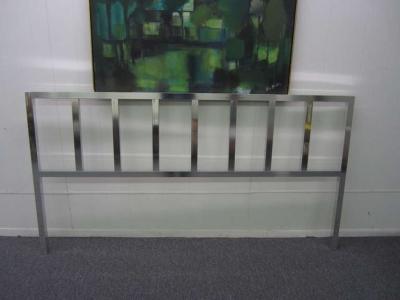 Milo Baughman Awesome Milo Baughman Chunky Aluminum Headboard Mid Century Modern