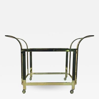 Milo Baughman Beautifully Designed Brass Bar or Tea Cart by Milo Baughman