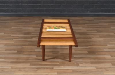 Milo Baughman California Modern Dowel Bench by Milo Baughman