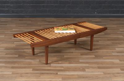 Milo Baughman California Modern Dowel Bench by Milo Baughman