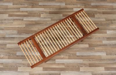 Milo Baughman California Modern Dowel Bench by Milo Baughman