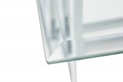 Milo Baughman Chrome Rolling Greek Keyfret Bar Cart Frame Style of Milo Baughman