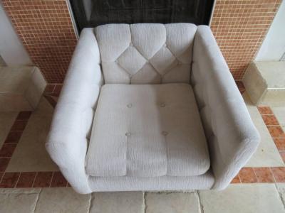 Milo Baughman Chunky Milo Baughman Chrome Flat Bar Lounge Chair Mid Century Modern