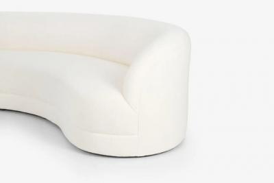 Milo Baughman Curved Sofa for Directional in the Style of Milo Baughman