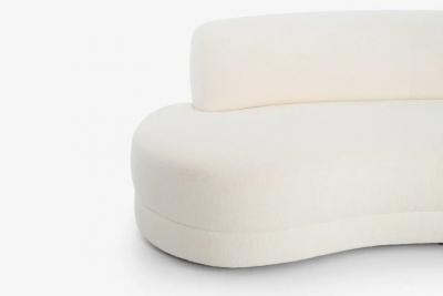 Milo Baughman Curved Sofa for Directional in the Style of Milo Baughman