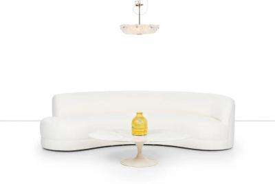 Milo Baughman Curved Sofa for Directional in the Style of Milo Baughman