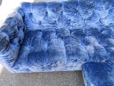 Milo Baughman Directional Milo Baughman Two Piece Tufted Sofa Sectional Mid Century Modern