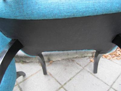 Milo Baughman Excellent Early Pair of Milo Baughman Scoop Chairs