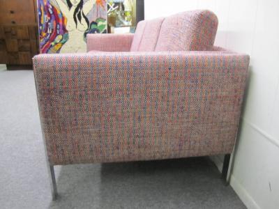 Milo Baughman Excellent Milo Baughman Chrome Leg Sofa Mid Century Modern