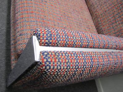 Milo Baughman Excellent Milo Baughman Chrome Leg Sofa Mid Century Modern