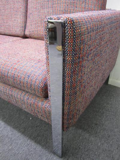 Milo Baughman Excellent Milo Baughman Chrome Leg Sofa Mid Century Modern