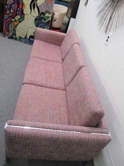 Milo Baughman Excellent Milo Baughman Chrome Leg Sofa Mid Century Modern