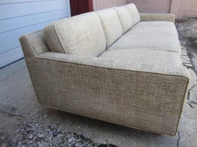 Milo Baughman Fabulous Milo Baughman Four Seat Sofa with Walnut Legs Mid Century Modern