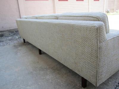 Milo Baughman Fabulous Milo Baughman Four Seat Sofa with Walnut Legs Mid Century Modern