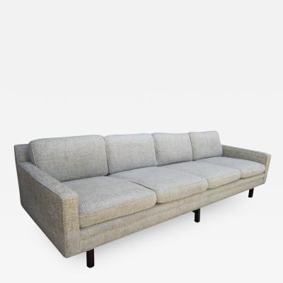 Milo Baughman Fabulous Milo Baughman Four Seat Sofa with Walnut Legs Mid Century Modern