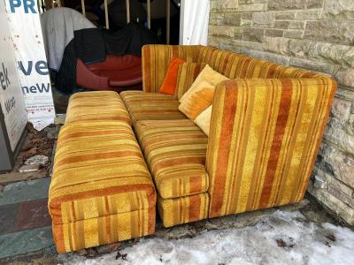 Milo Baughman Fabulous Milo Baughman Thayer Coggin Shelter Sofa 2 Ottoman Mid Centuy Modern