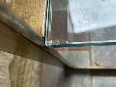 Milo Baughman Fabulous Milo Baughman style Patinated Brass 2 Tier Console Table Mid Century