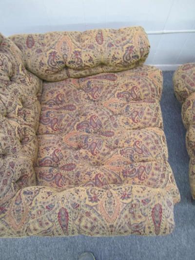 Milo Baughman Fabulous Pair of Milo Baughman Tufted Lounge Chairs Mid Century Modern