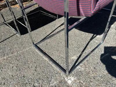 Milo Baughman Fantastic Set 6 Milo Baughman Thin Chrome Frame Dining Chair Mid Century Modern