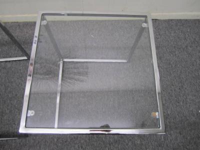 Milo Baughman Fantastic Set of Milo Baughman Chrome Nesting Tables Mid Century Modern