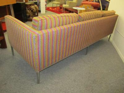 Milo Baughman Fantastic Signed Milo Baughman Chrome Three Seat Sofa Mid Century Modern