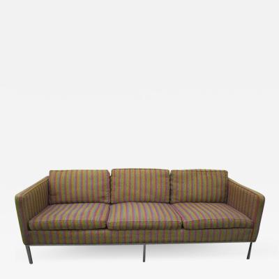 Milo Baughman Fantastic Signed Milo Baughman Chrome Three Seat Sofa Mid Century Modern