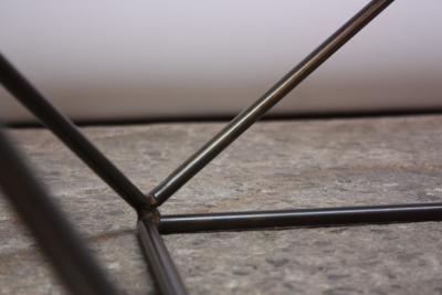 Milo Baughman Geometric Bronze Coffee Table by Milo Baughman for Directional