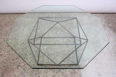 Milo Baughman Geometric Bronze Coffee Table by Milo Baughman for Directional