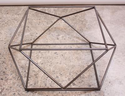 Milo Baughman Geometric Bronze Coffee Table by Milo Baughman for Directional