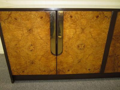 Milo Baughman Gorgeous Milo Baughman Burled Wood Credenza Mid century Modern