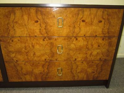 Milo Baughman Gorgeous Milo Baughman Burled Wood Credenza Mid century Modern