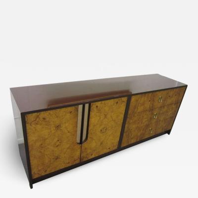 Milo Baughman Gorgeous Milo Baughman Burled Wood Credenza Mid century Modern
