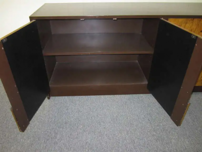 Milo Baughman Gorgeous Milo Baughman Burled Wood Credenza Mid century Modern