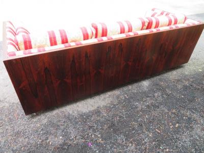 Milo Baughman Handsome Milo Baughman style Rosewood Case Sofa Thayer Coggin Mid Century Modern
