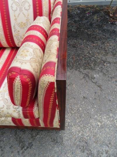 Milo Baughman Handsome Milo Baughman style Rosewood Case Sofa Thayer Coggin Mid Century Modern